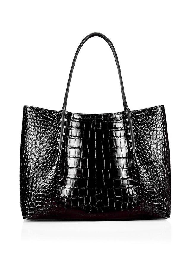 Womens Small Cabarock Crocodile-Embossed Leather Tote Product Image