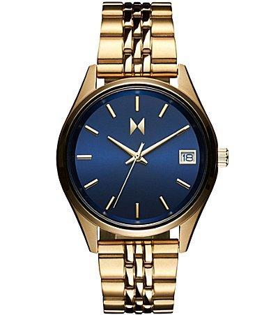 MVMT Womens Rise Boyfriend Quartz Analog Gold Tone Stainless Steel Bracelet Watch Product Image