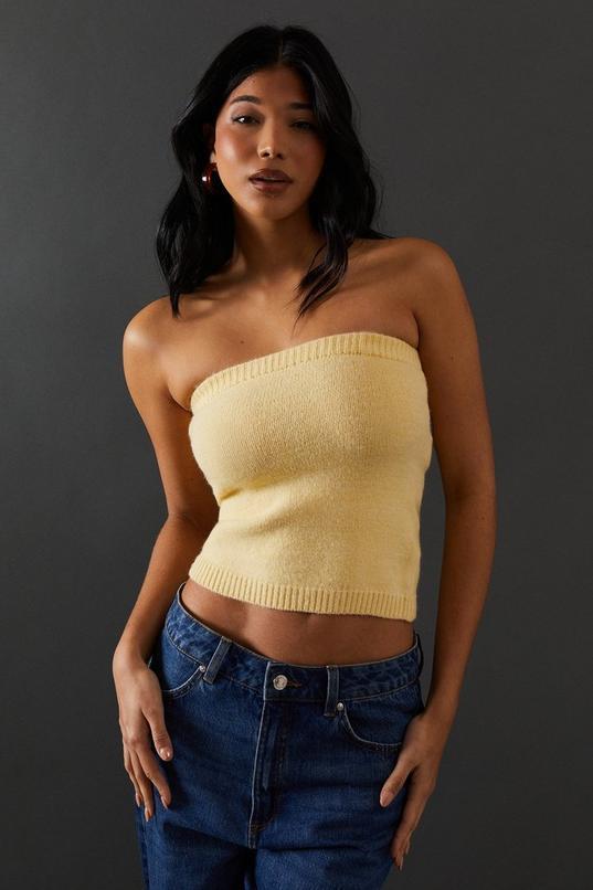 Knitted Co Ord Bandeau Top Product Image