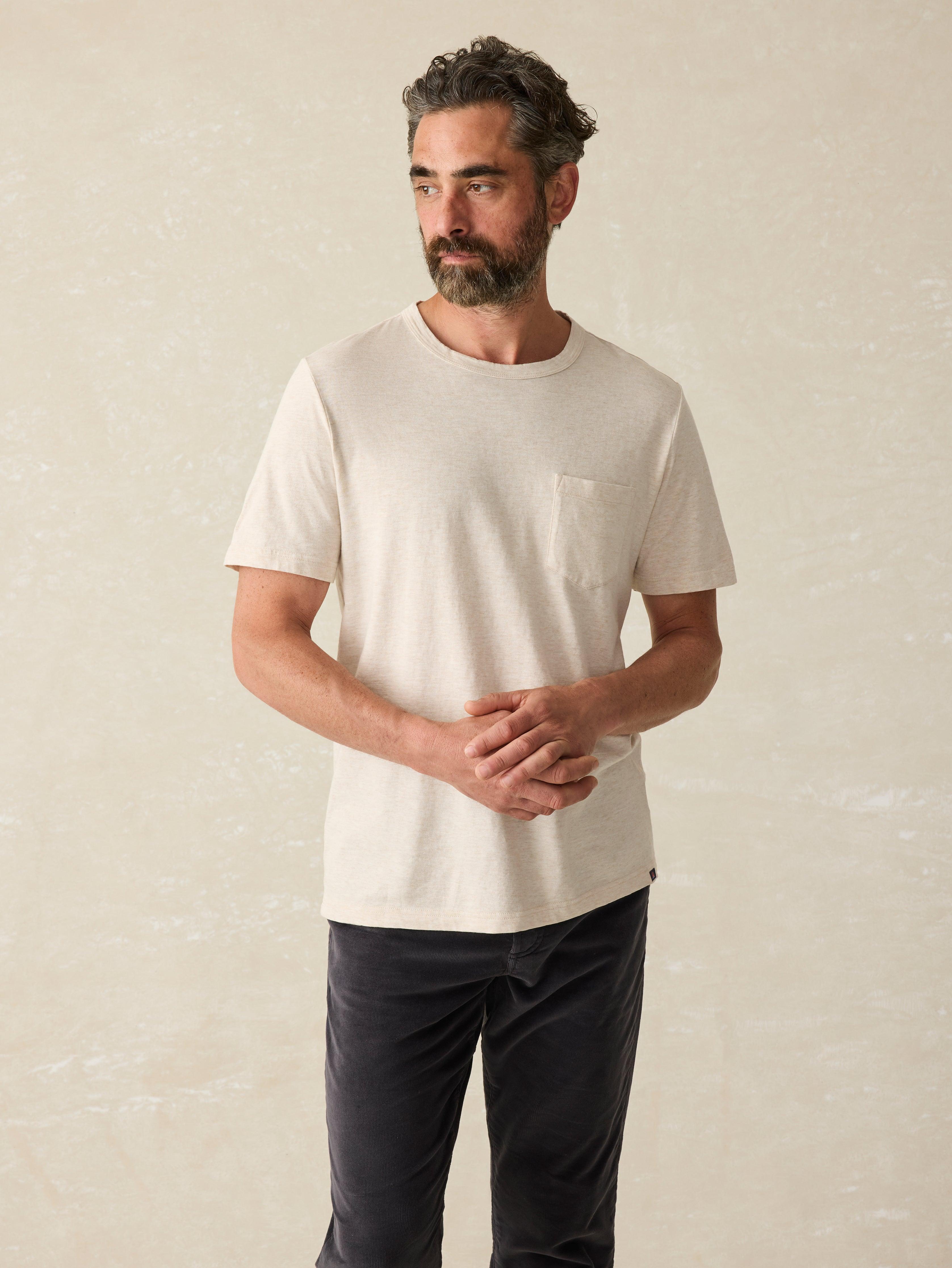 Sunwashed Pocket Tee - Arctic Frost Heather Male Product Image