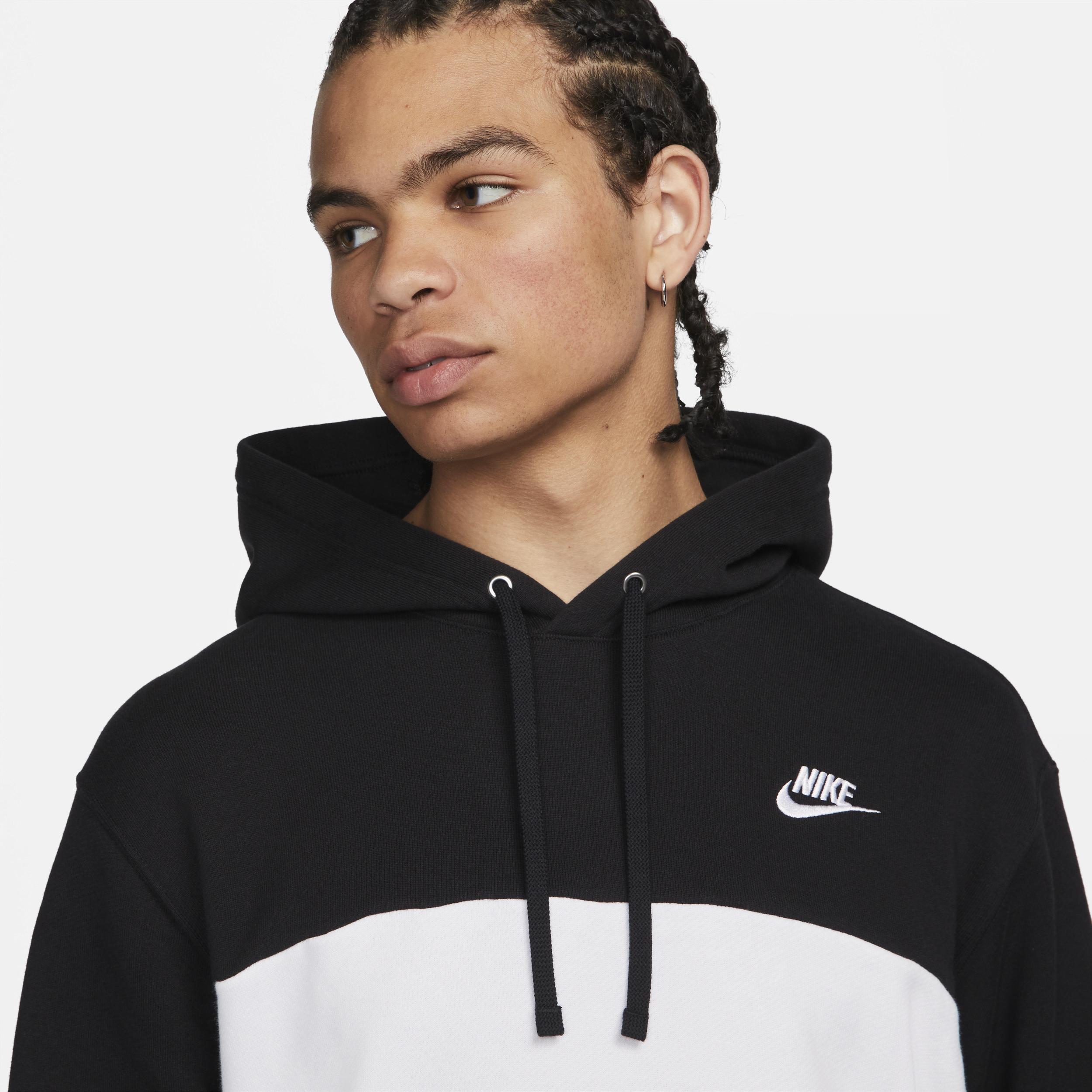 Nike Men's Club Fleece French Terry Color-Blocked Hoodie Product Image