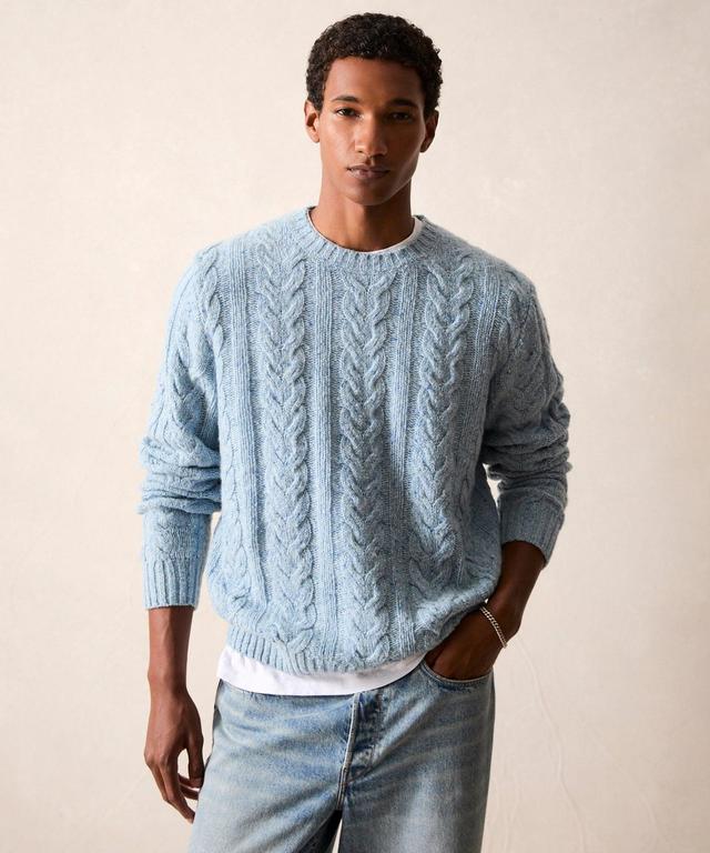 Donegal Cable Crewneck Sweater Product Image