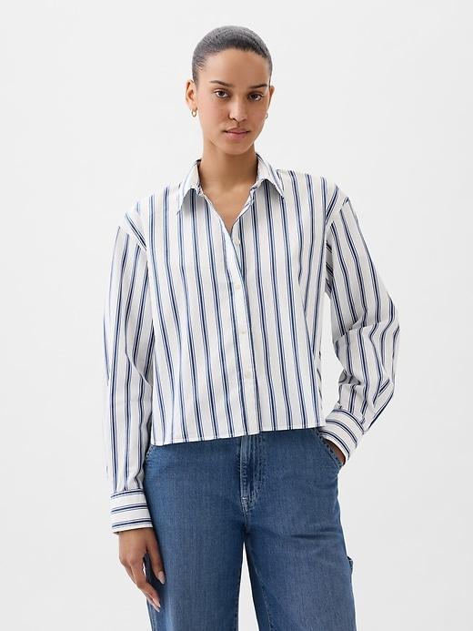 Organic Cotton Cropped Shirt Product Image