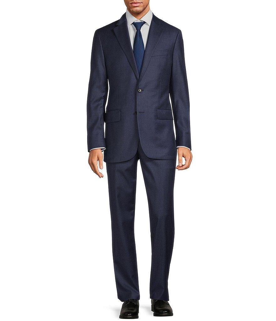 Hickey Freeman Classic Fit Flat Front Solid Pattern 2-Piece Suit Product Image