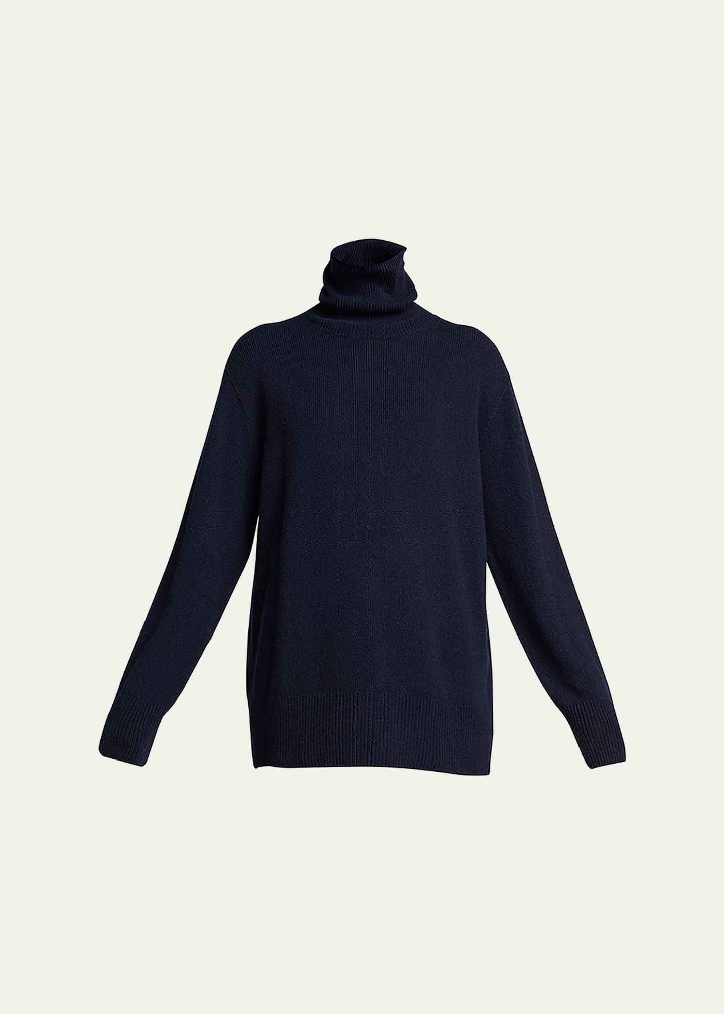 The Row Stepney Sweater in Dark Navy - Navy. Size L (also in ). Product Image