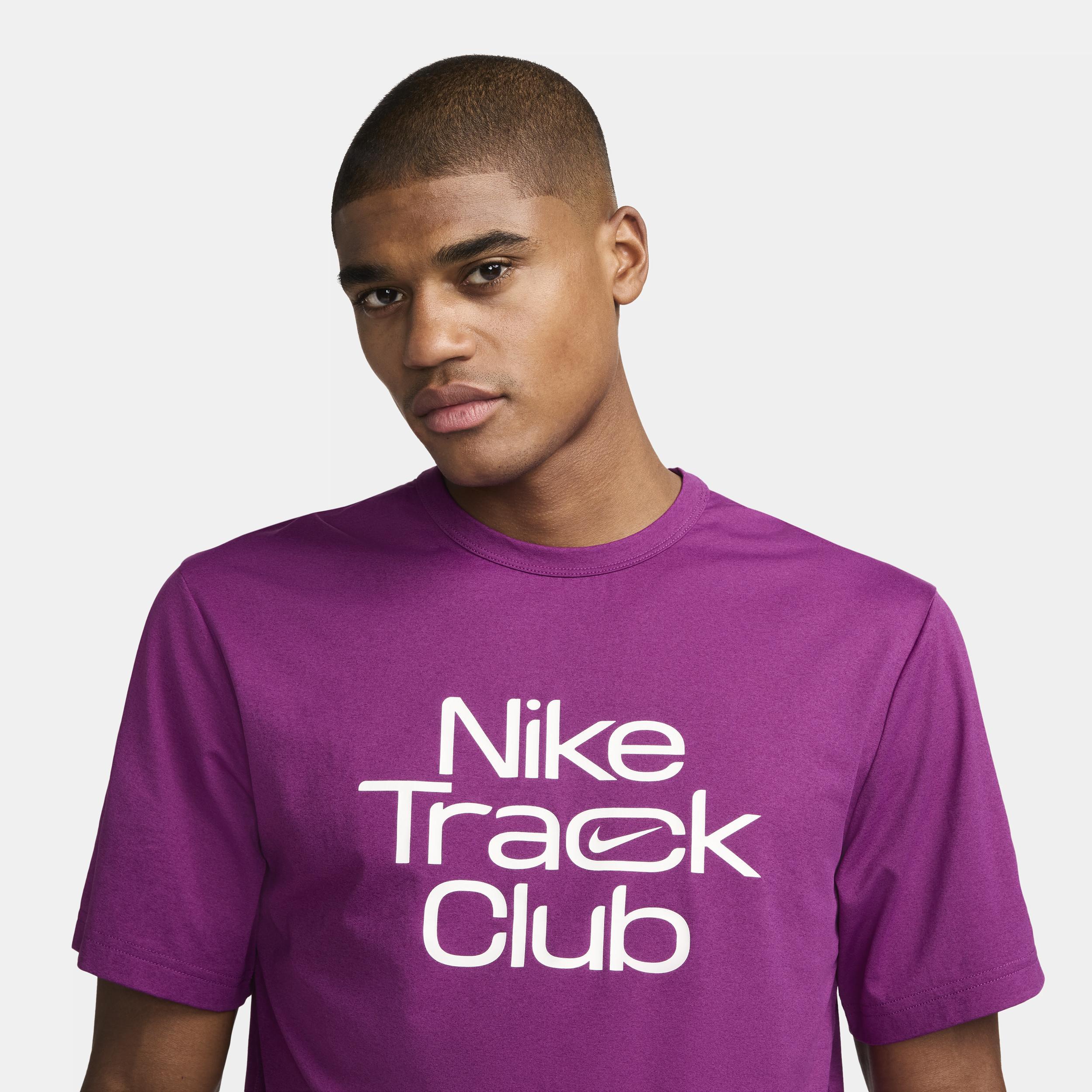 Nike Men's Track Club Dri-FIT Short-Sleeve Running Top Product Image