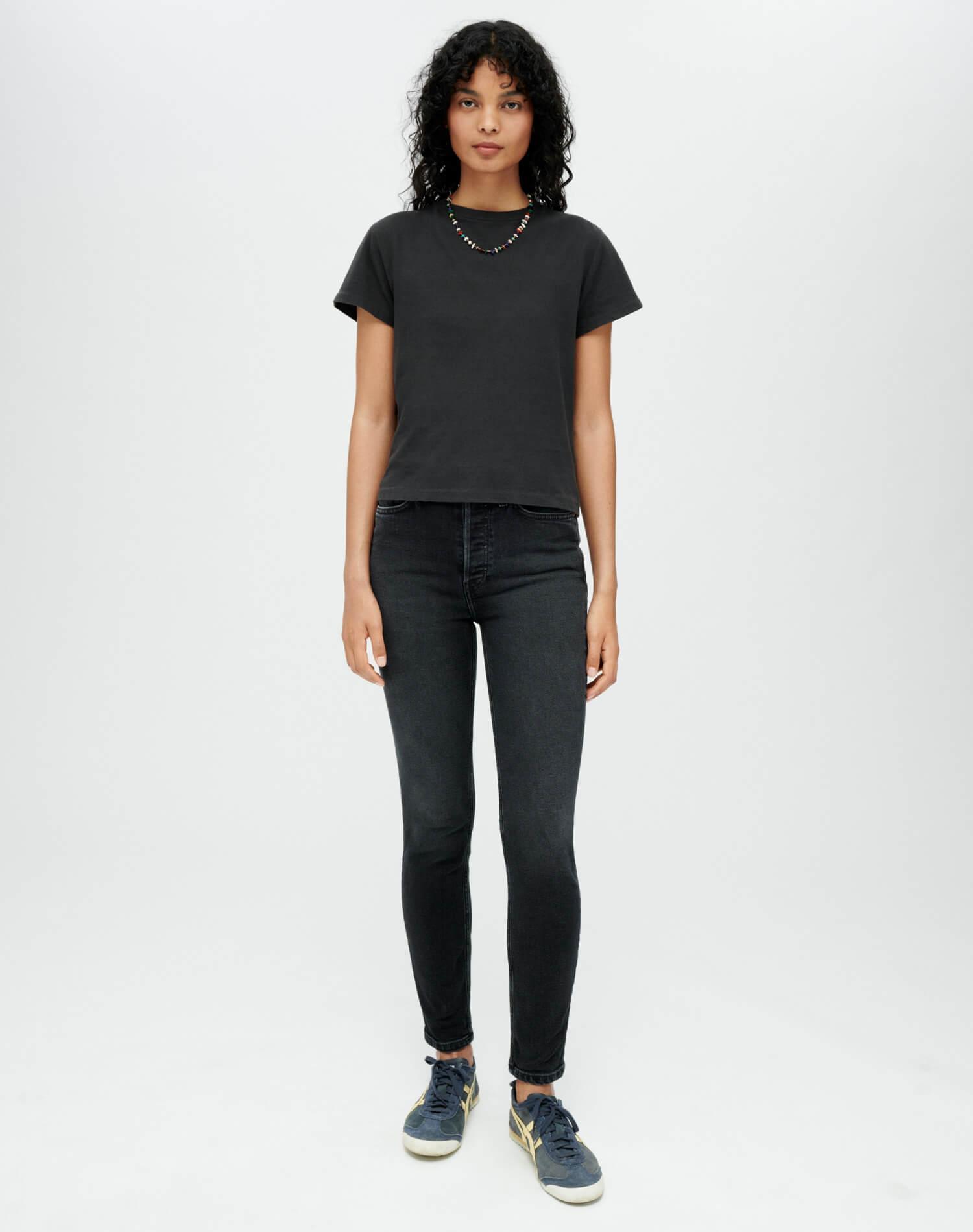 Hanes Classic Tee - Washed Black Female Product Image