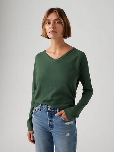 Petal V-Neck Sweater Product Image