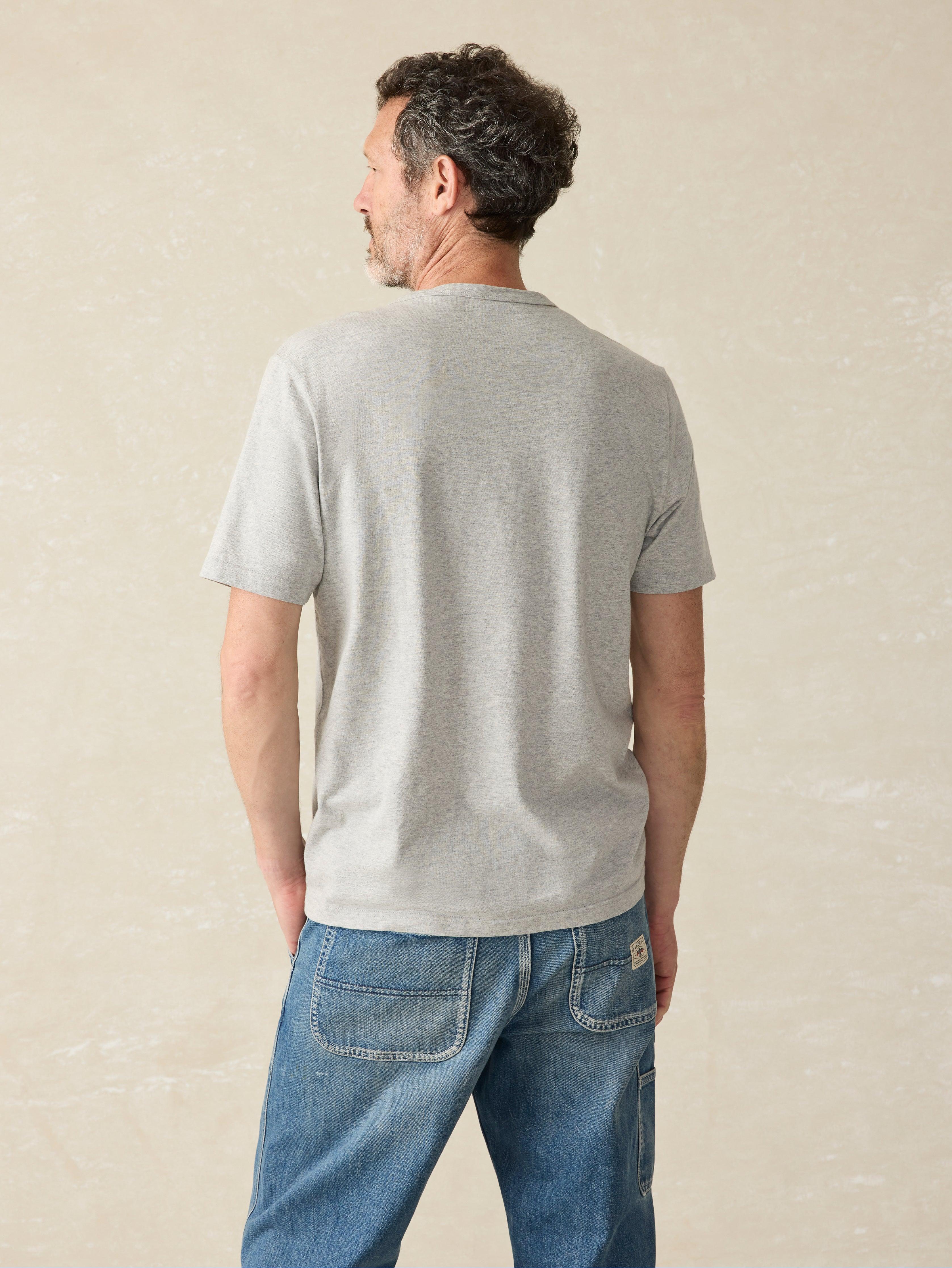 Sunwashed Pocket Tee (Tall) - Heather Grey Male Product Image