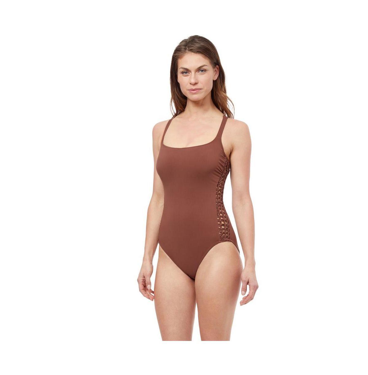 Profile by Gottex Womens Iota D Cup Round Neck one piece swimsuit Product Image