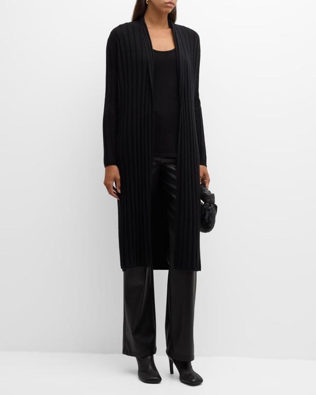 Cashmere Ribbed Duster Cardigan Product Image