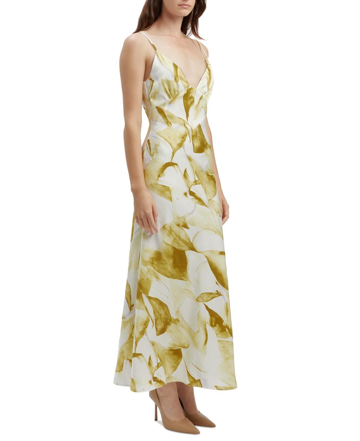 Bardot Womens Capri Printed V-Neck Maxi Slip Dress Product Image