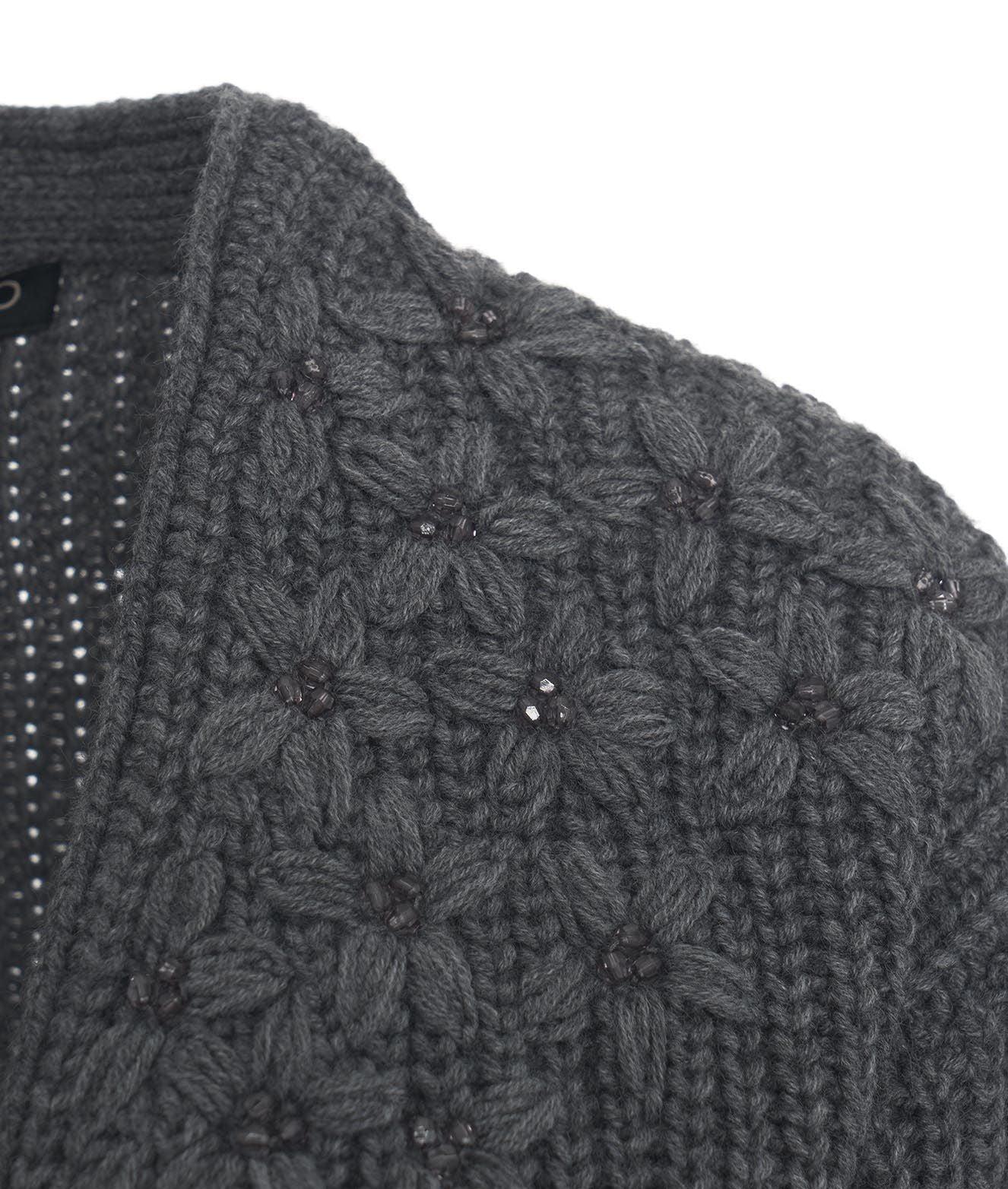 Cardigan con ricamo floreale Female Product Image