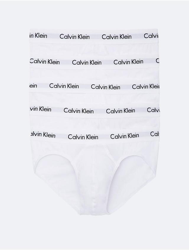 Calvin Klein Mens Cotton Stretch 5-Pack Hip Brief - Black - XXL Product Image