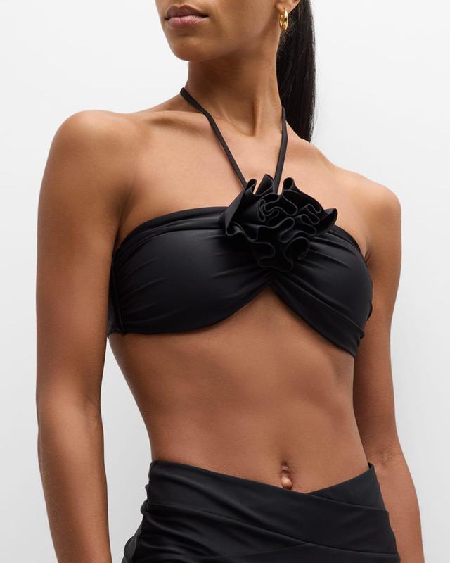 Ramy Brook Ellen Rosette Halter Bikini Top Product Image