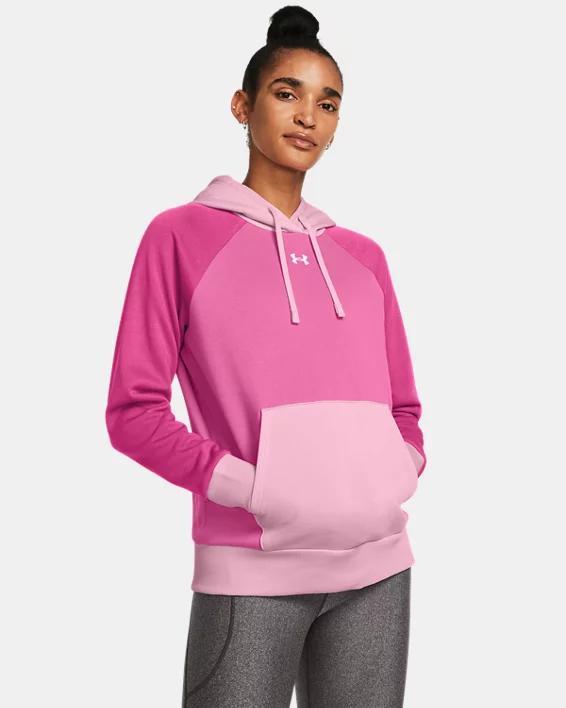 Women's UA Rival Fleece Colorblock Hoodie Product Image