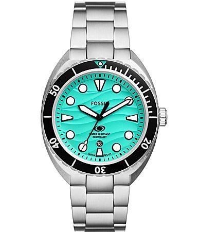 Fossil Womens Breaker Three-Hand Date Stainless Steel Bracelet Watch Product Image