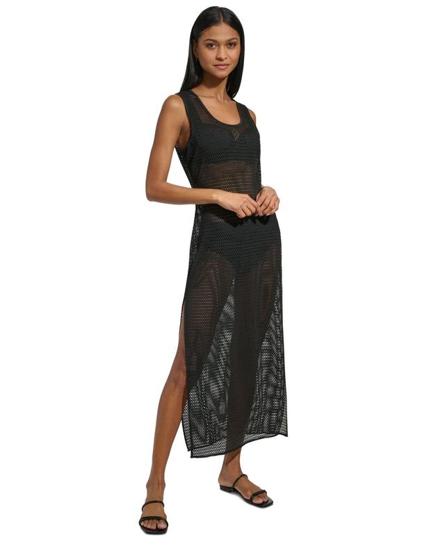 Dkny Womens Mesh Maxi Dress Swim Cover-Up Product Image