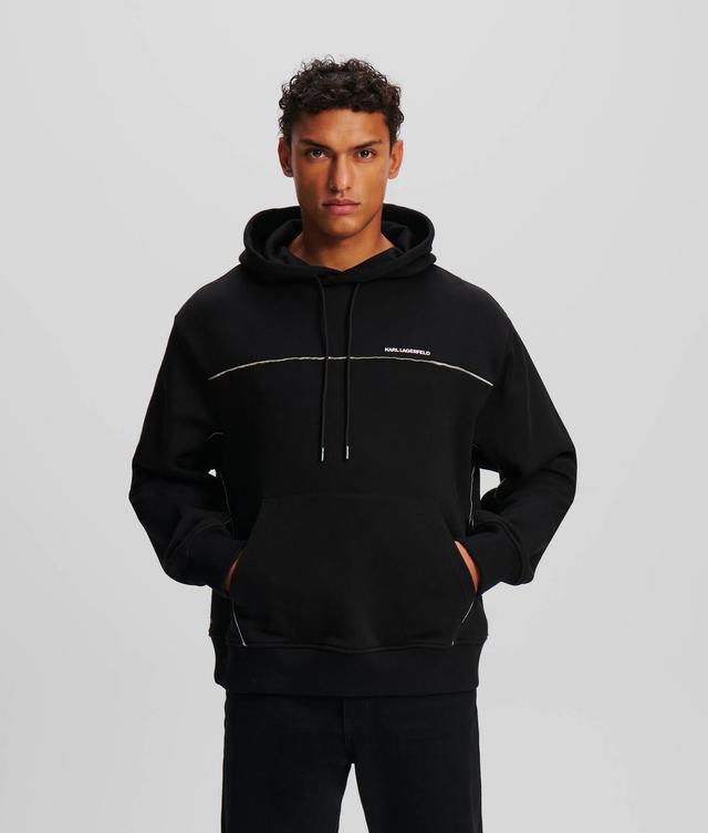 REFLECTIVE PIPE-LINED HOODIE Product Image