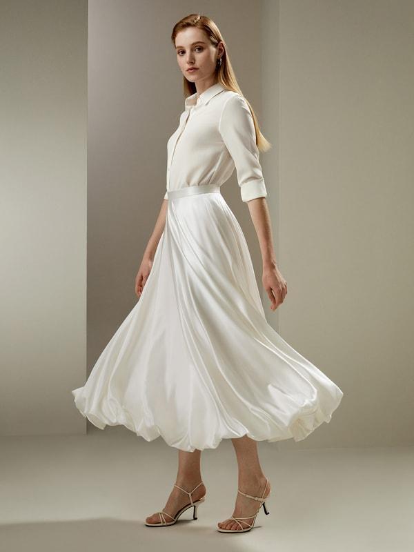 LILYSILK X LYDIA MILLEN Snowdrop Skirt Product Image