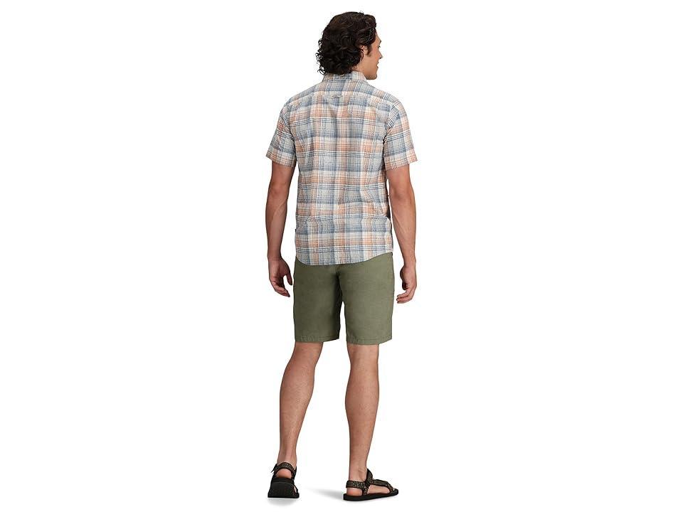 Royal Robbins Redwood Plaid Short Sleeve (Chicory Pismo Plaid) Men's Clothing Product Image