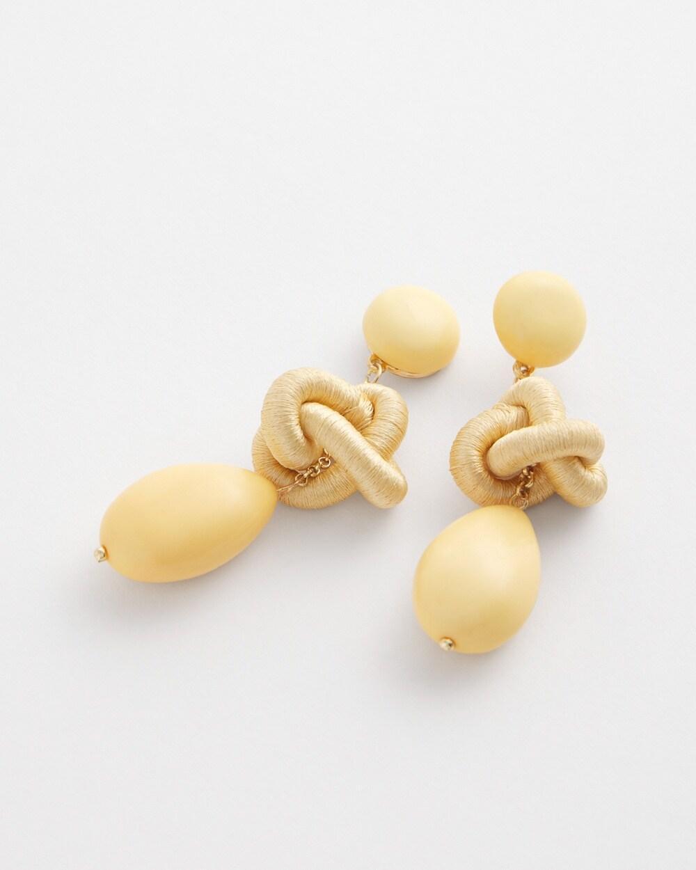 Yellow Teardrop Earrings Product Image