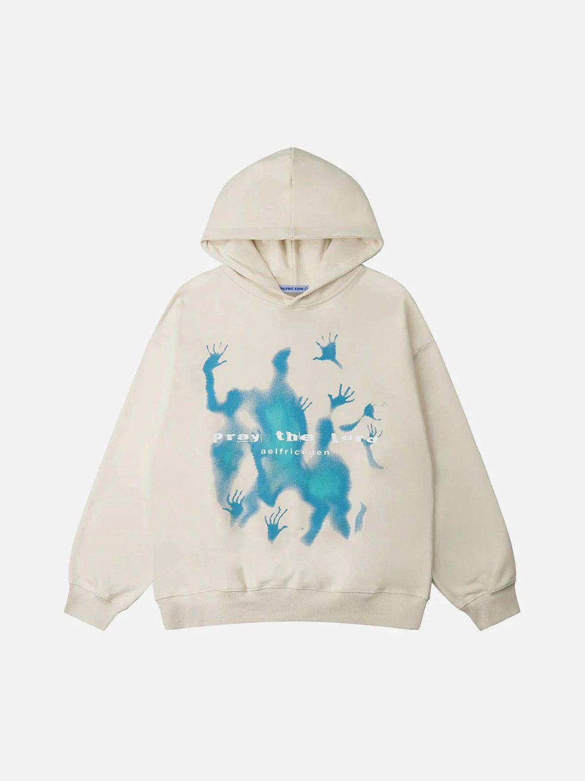 Aelfric Eden Abstraction Shadow Print Hoodie Product Image