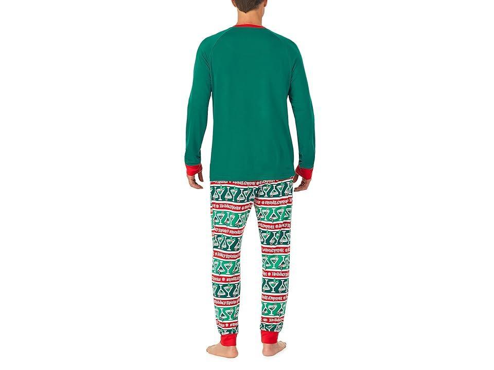 Pajamarama Merrily Coupled Long PJ (Holiday Spirits) Men's Pajama Sets Product Image