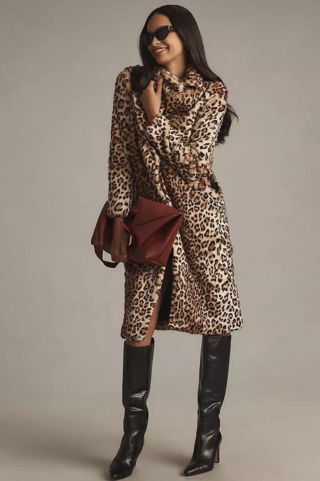 CHRLDR Ophelia Leopard-Print Faux-Fur Coat Product Image