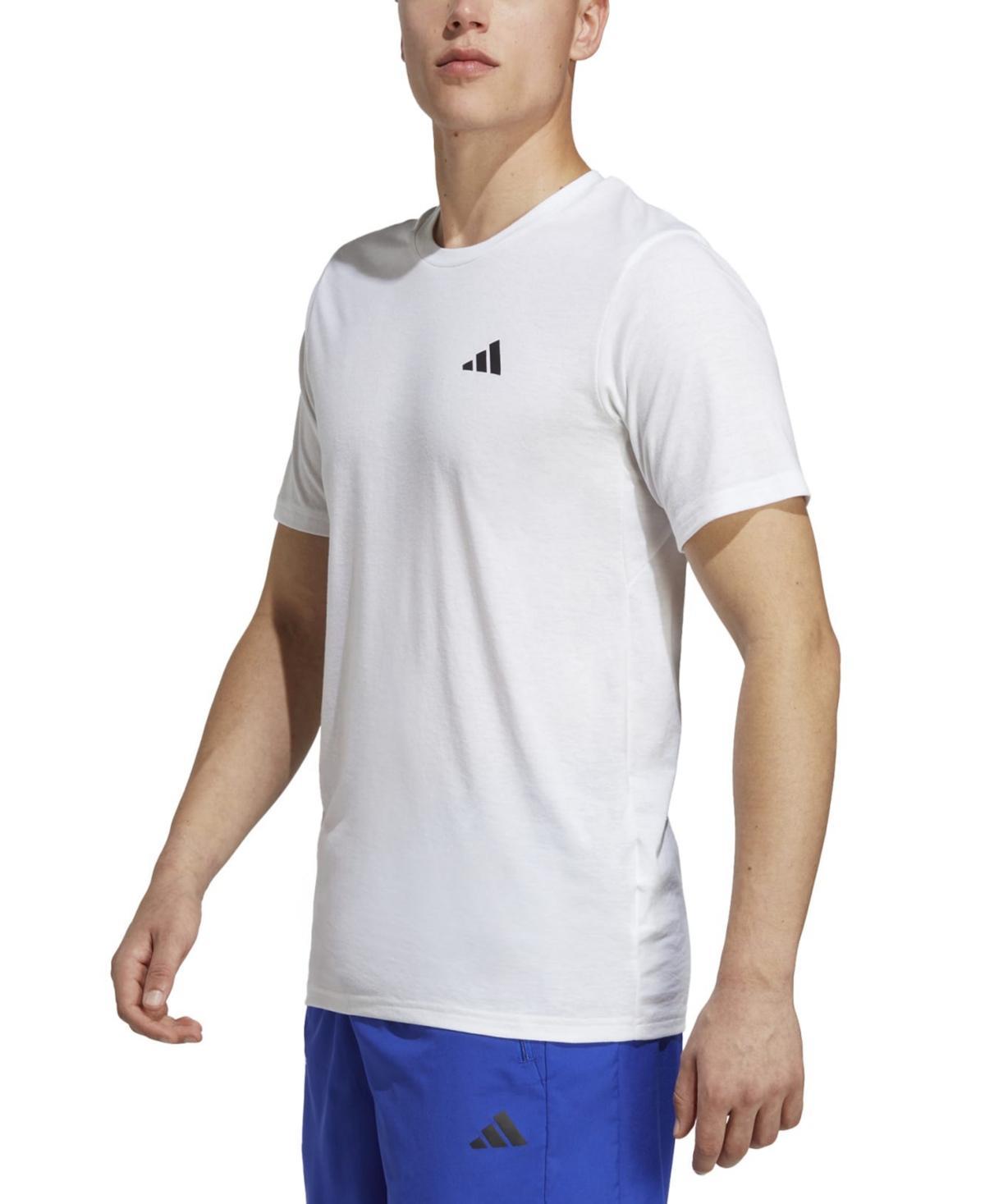 adidas Training Essentials Feel Ready Training Tee Black) Men's Clothing Product Image