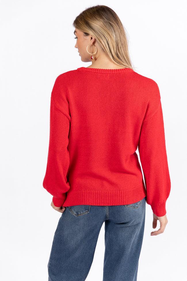 Oh What Fun Red Sweater Product Image