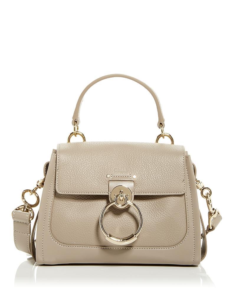 Chlo Mini Tess Leather & Suede Top Handle Bag Product Image