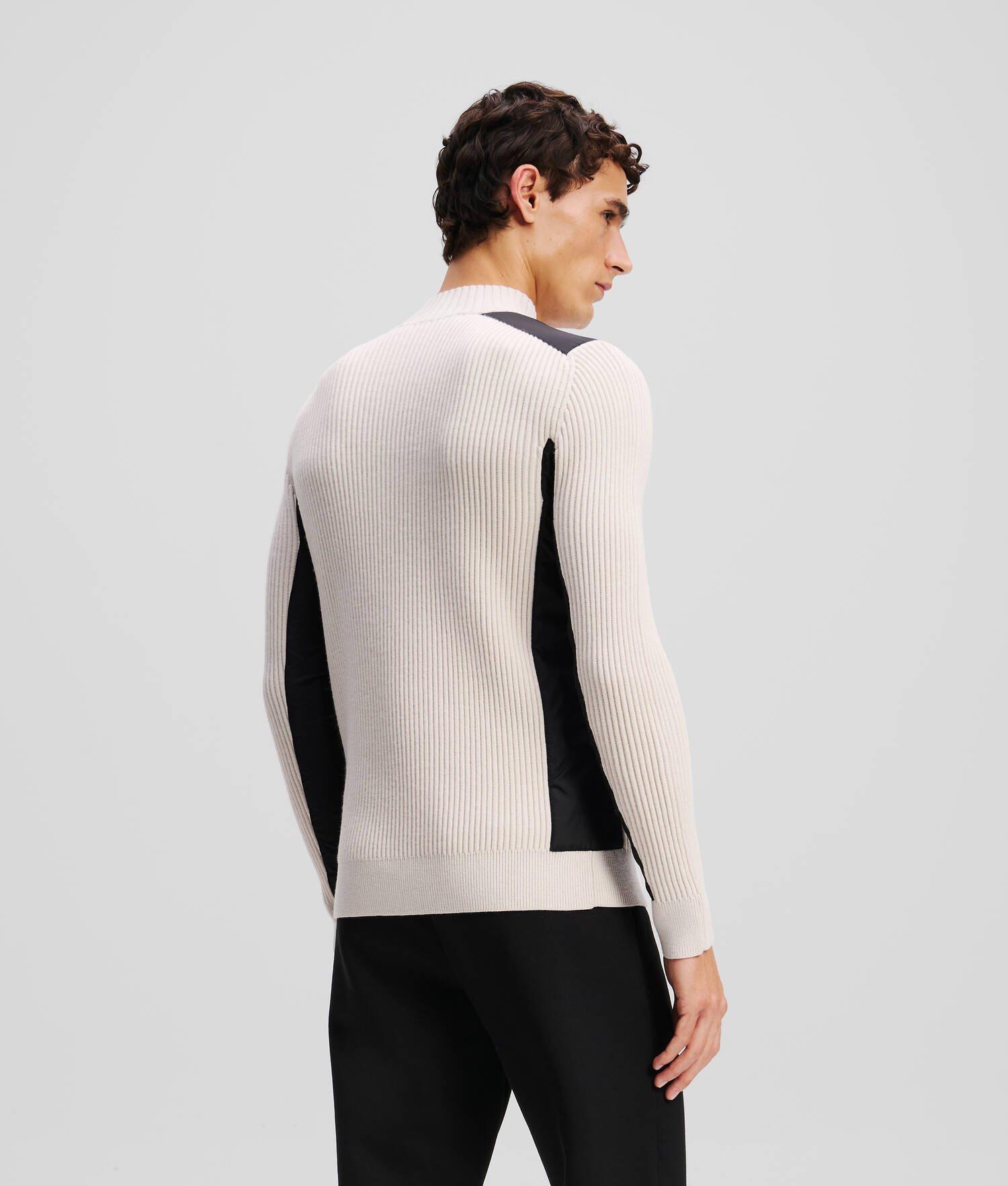 PANELED TURTLENECK SWEATER Product Image