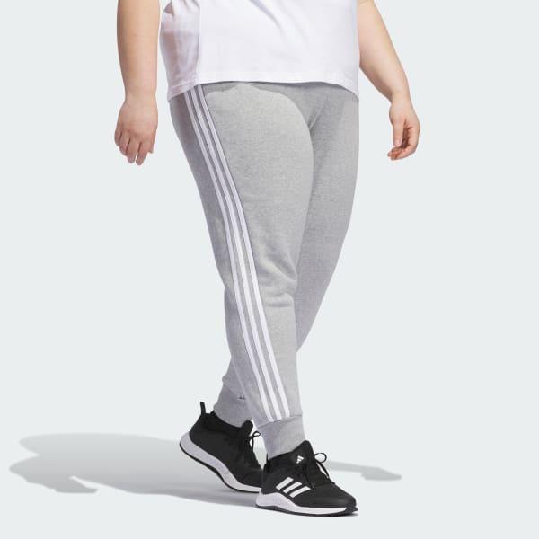 Essentials 3-Stripes Fleece Pants (Plus Size) Product Image