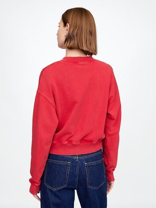 French Terry Cropped Sweatshirt Product Image