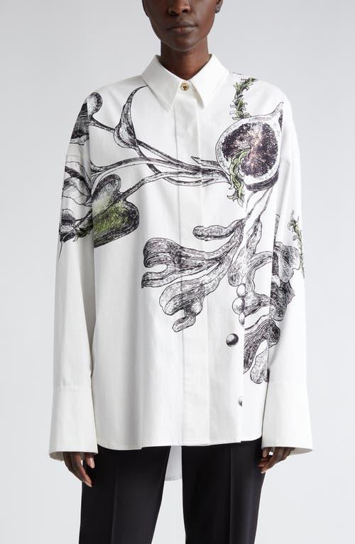 Jason Wu Collection Oceanscape Print Silk Button-Up Shirt Product Image