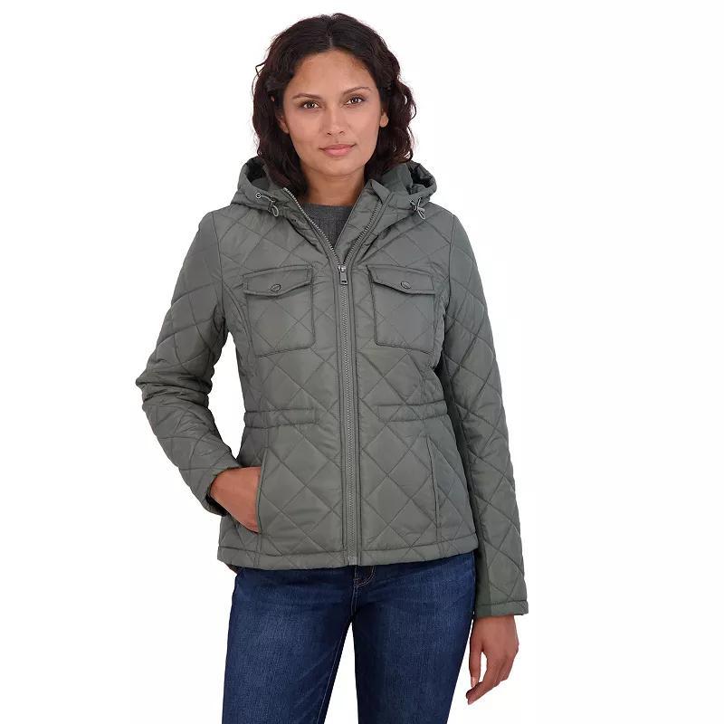 Womens Sebby Hooded Quilted Jacket Product Image