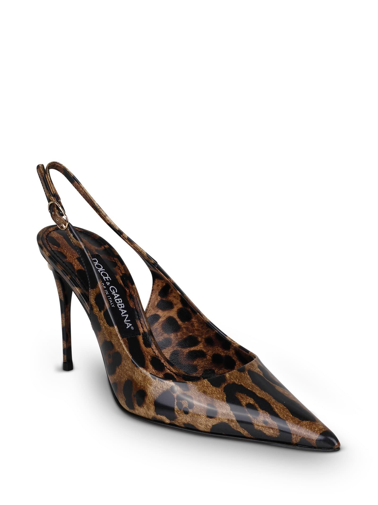 Klassische Slingback-pumps In Leopard Product Image