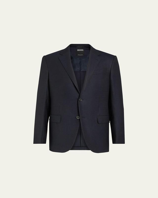 ZEGNA Trofeo Comfort 10-Pocket Wool Blend Blazer Product Image