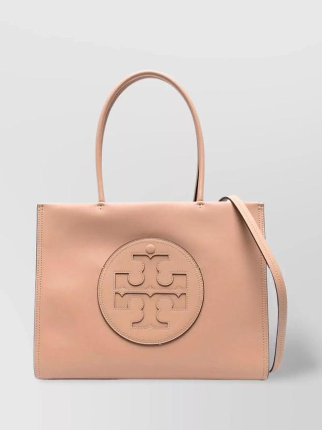 TORY BURCH Logo-patch Mini Bag In Cream Product Image