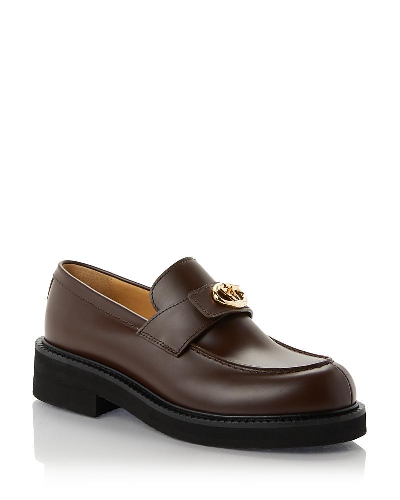 Valentino Garavani Womens Block Heel Loafers Product Image