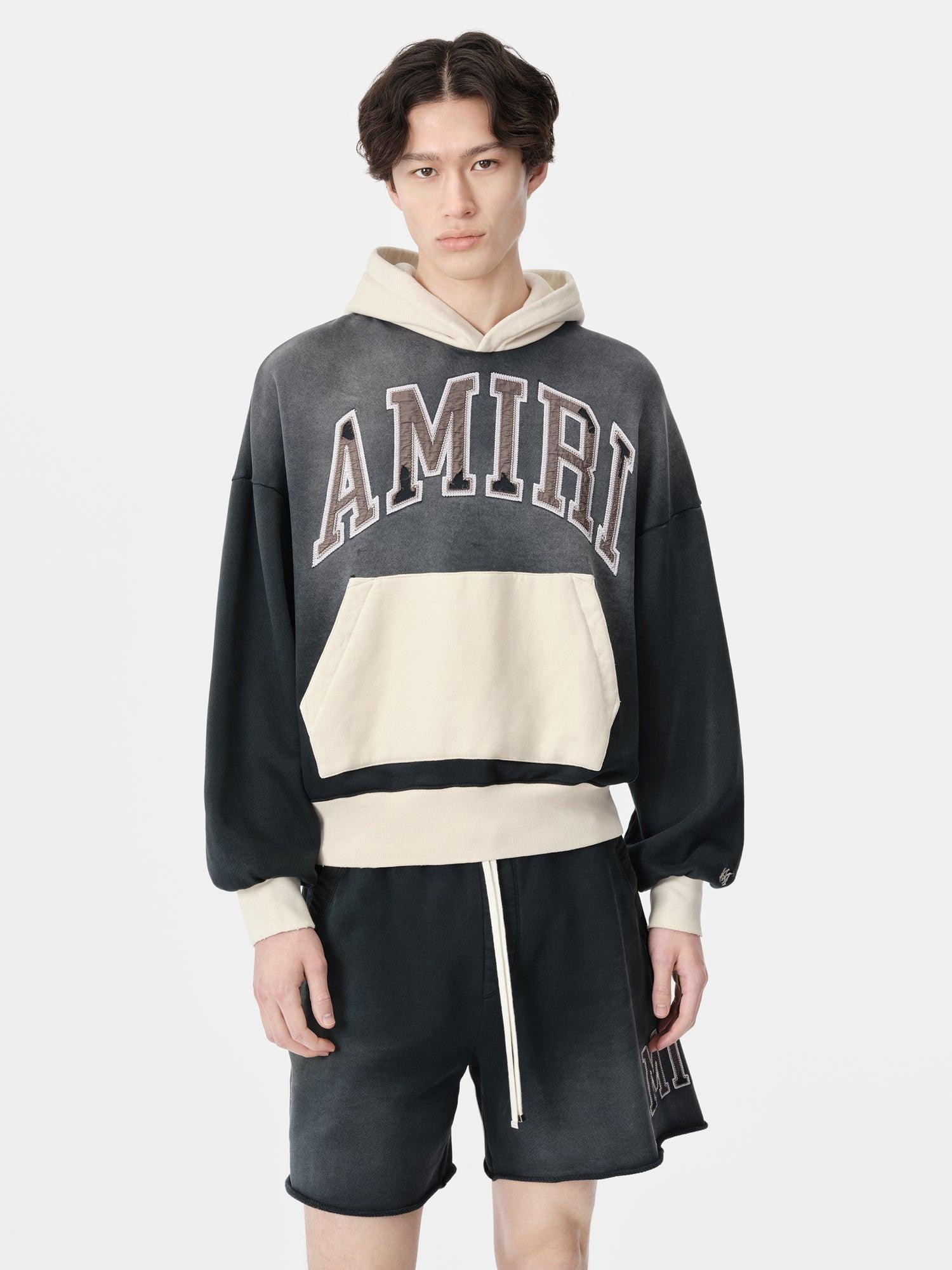 AMIRI VINTAGE OVERSIZED HOODIE - Black Male Product Image