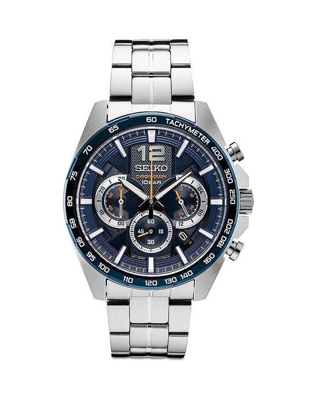 Seiko Mens Stainless Steel Chronograph Watch - SSB345 Silver Tone Product Image