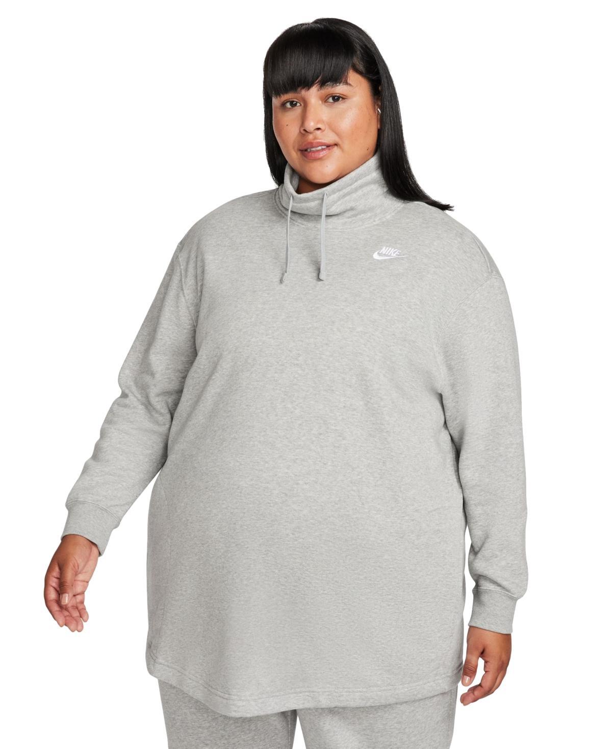 Women's Nike Sportswear Club Fleece Oversized Mock-Neck Sweatshirt (Plus Size) Product Image