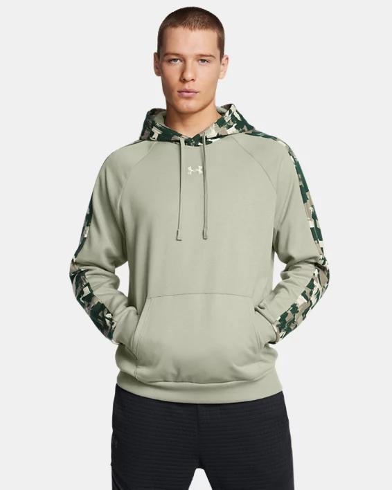 Mens UA Rival Fleece Camo Blocked Hoodie Product Image