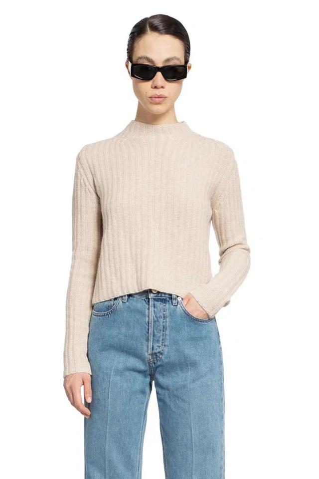 Woman Beige Knitwear In Neutrals Product Image