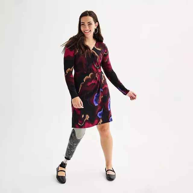 Womens Nine West Adaptive Wrap Dress Product Image