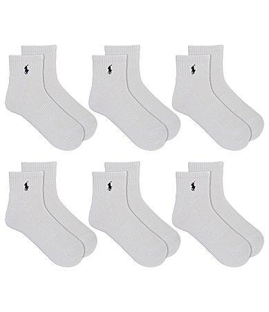 Polo Ralph Lauren 6-Pack Quarter Crew Socks Product Image