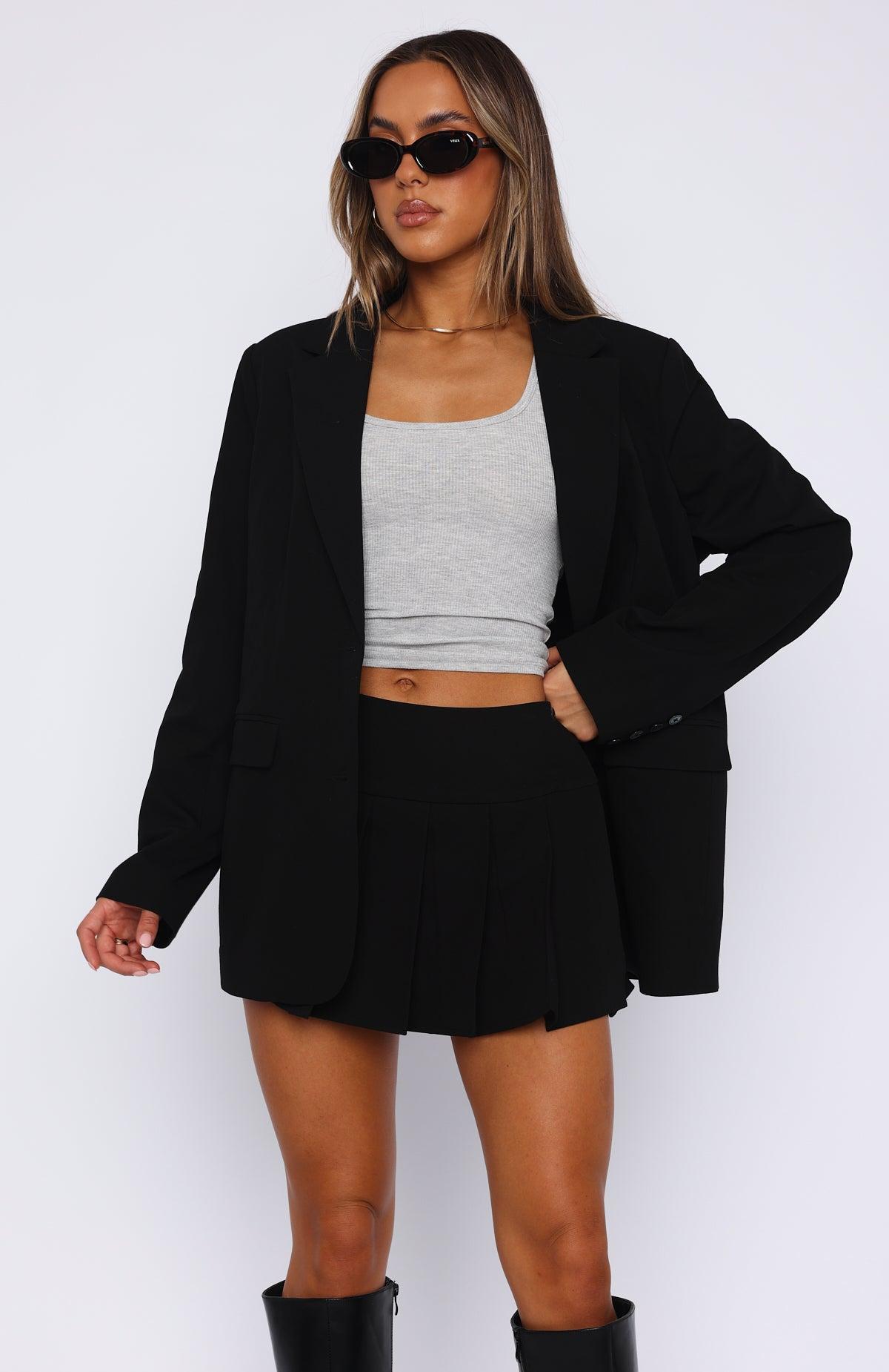 Romance With You Mini Skirt Black Product Image