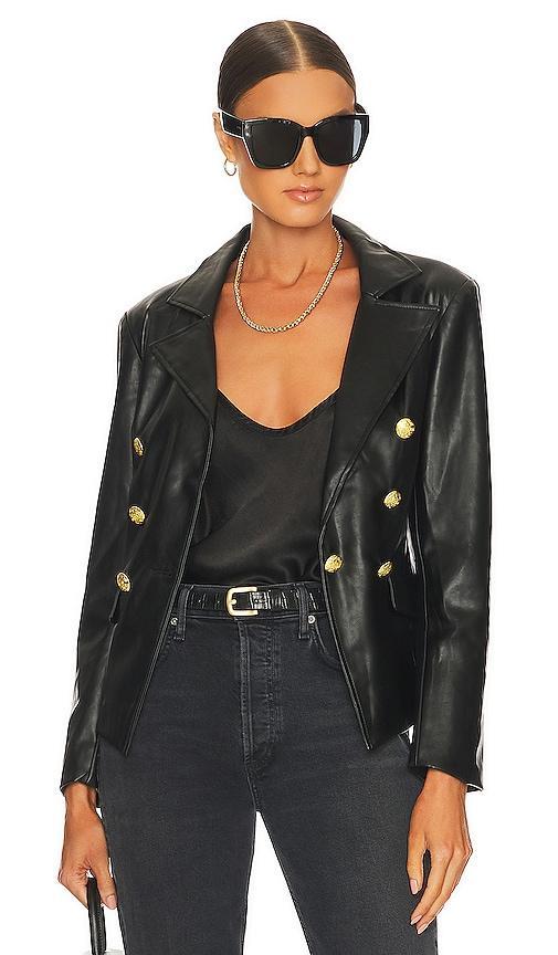 Central Park West Nico Faux Leather Blazer Size S. Product Image